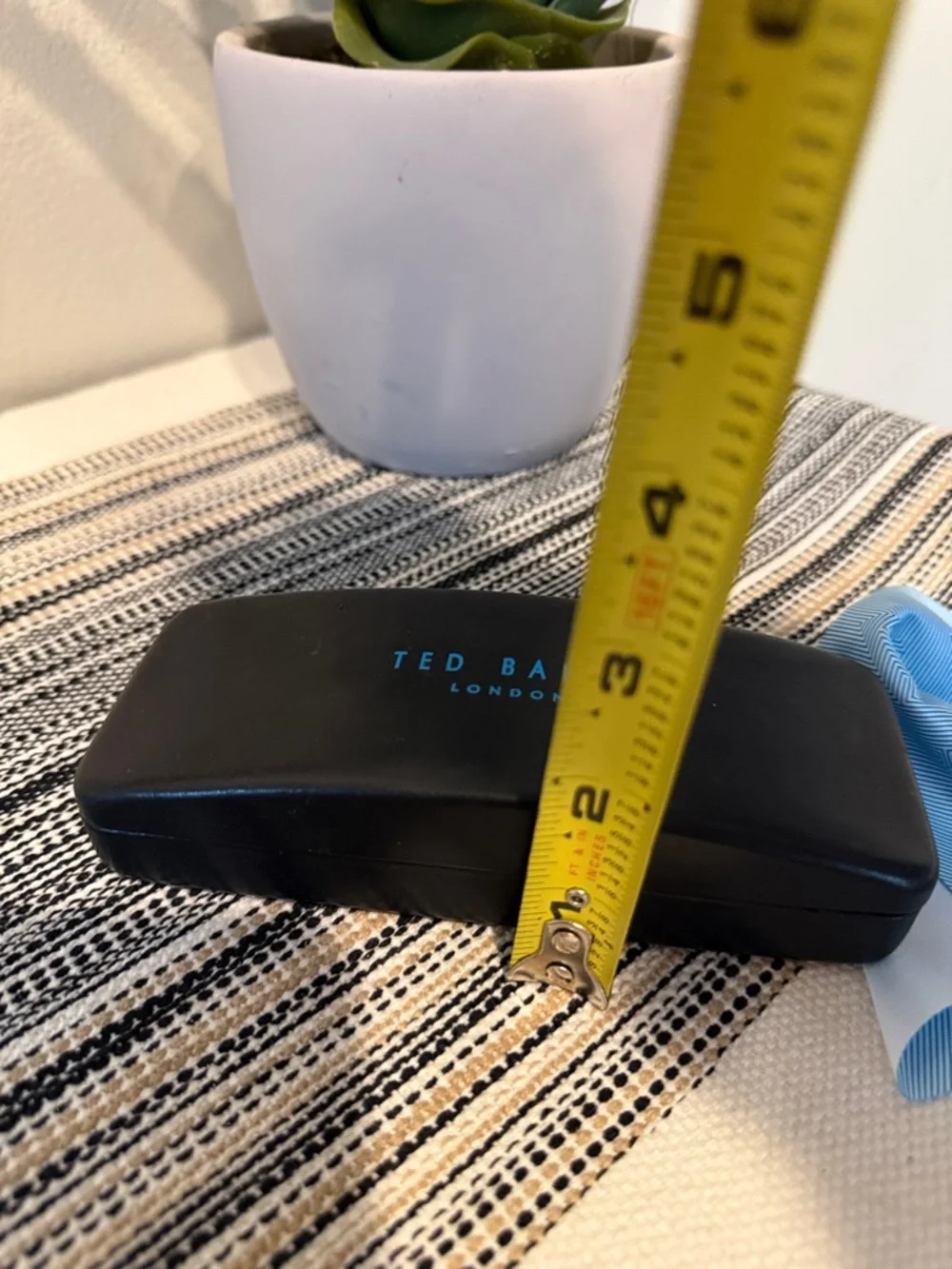 Ted Baker Black Sunglasses Case with‎ Teal Logo With Cloth